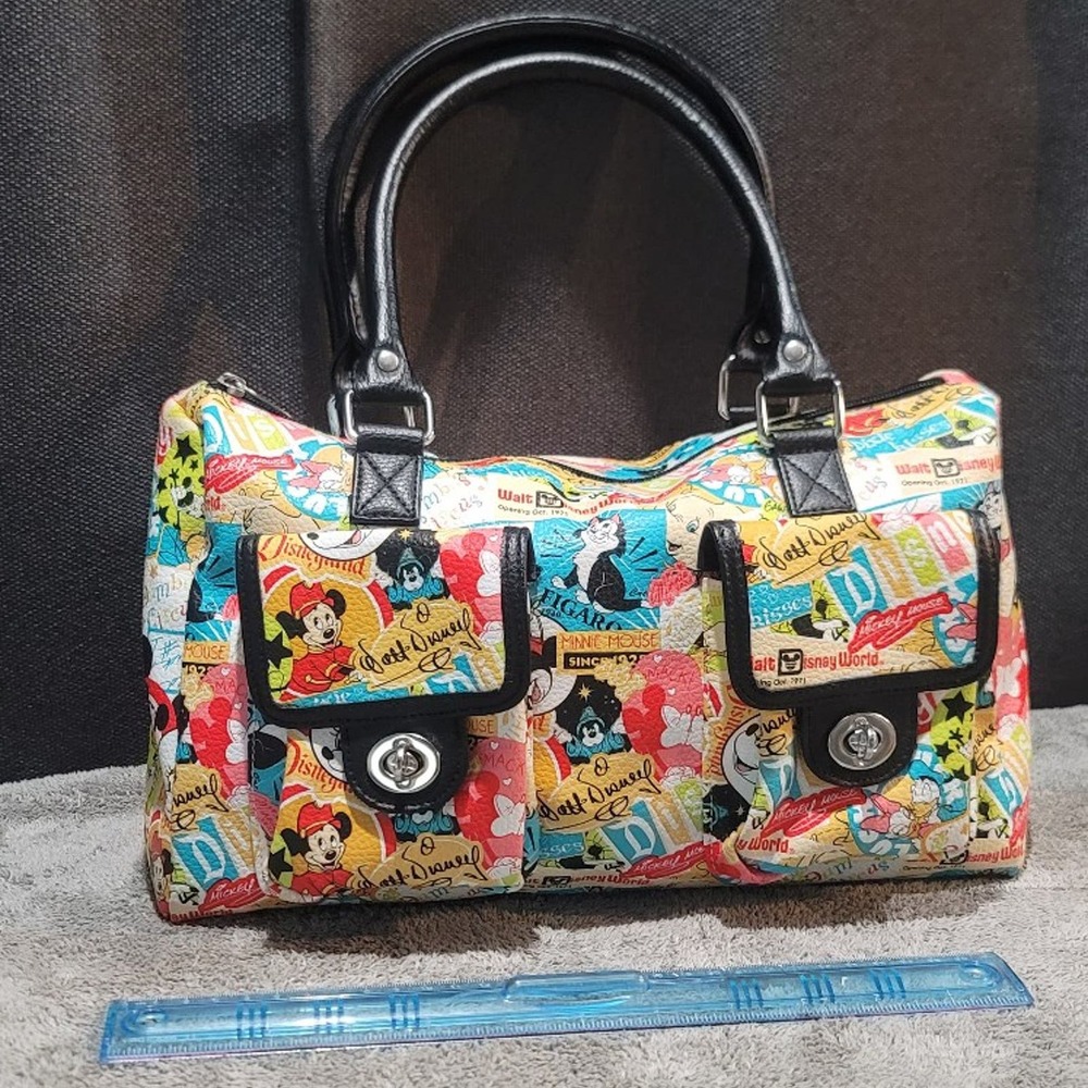 DISNEY PARKS COLLAGE HANDBAG PURSE